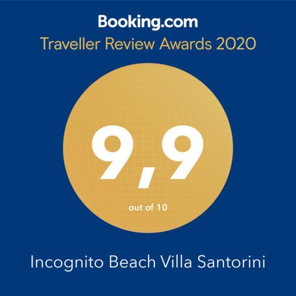 Incognito Beach Villa Santorini Kamari  Luaran gambar